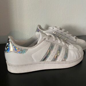 Adidas Superstar J Triple White Hologram